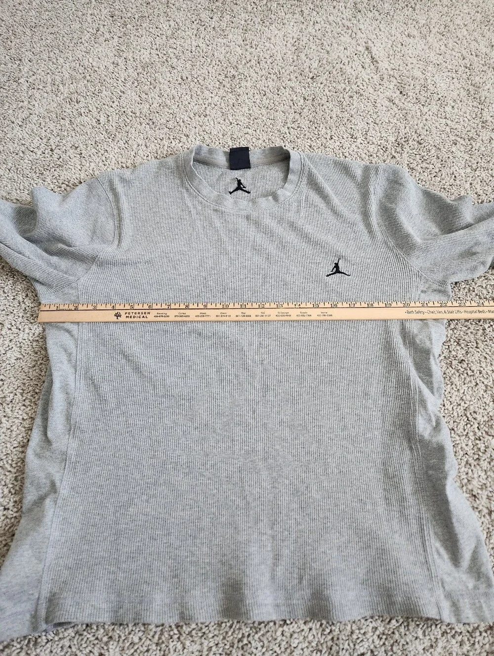 Air Jordan Waffle Knit Long Sleeve Thermal Size XL